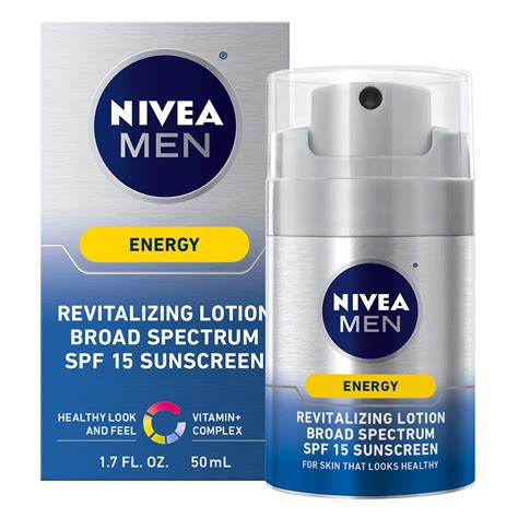 Nivea Men Energy Lotion Broad Spectrum Spf 15 Sunscreen For Face 1