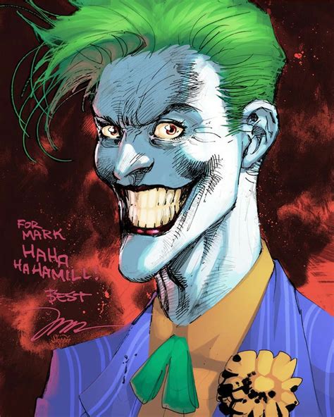 The Joker By Jim Lee And Colors By Jeremiah Skipper Jim Lee Art
