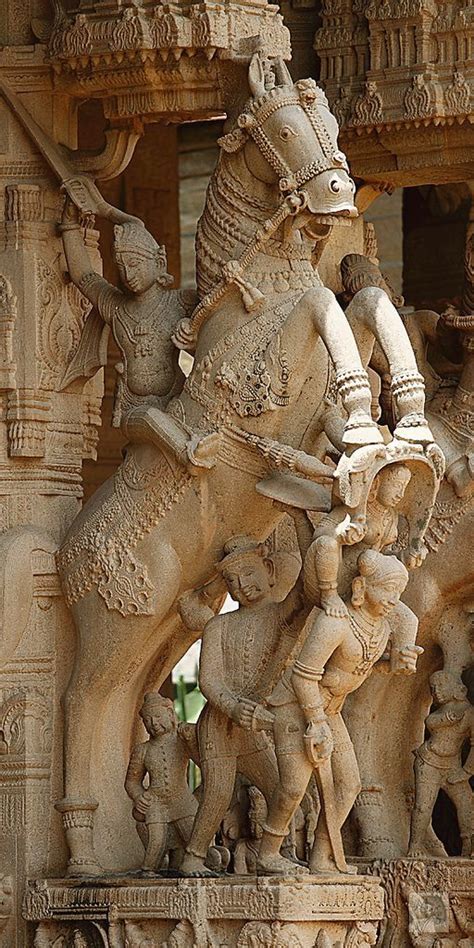 Masterpiece Stone Carving Of Hindu God On Horseback Sri
