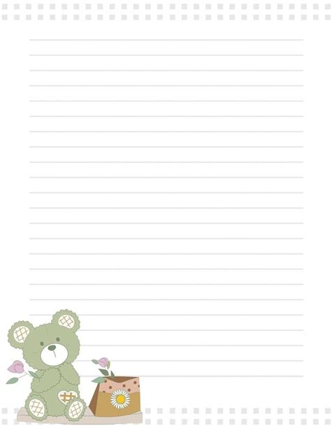 For class or home use. Cute Lined Paper Template | Free writing paper, Writing paper template, Paper template free ...