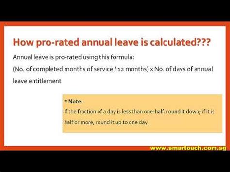 Please click on this link for current rates. Payslip from Payroll Singapore : Leave - Annual Leave ...