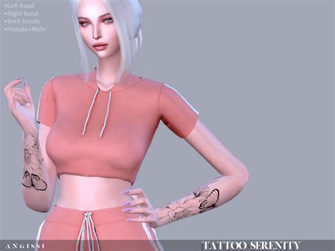 Tattoo Serenity By Angissi From Tsr • Sims 4 Downloads