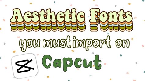 Aesthetic Fonts You Must Import On Capcut Aesthetic Fonts In Cupcut