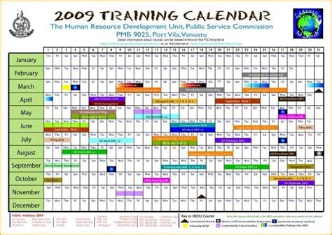 Annual Hr Planning Calendar Excel Graphics Excel Calendar Template