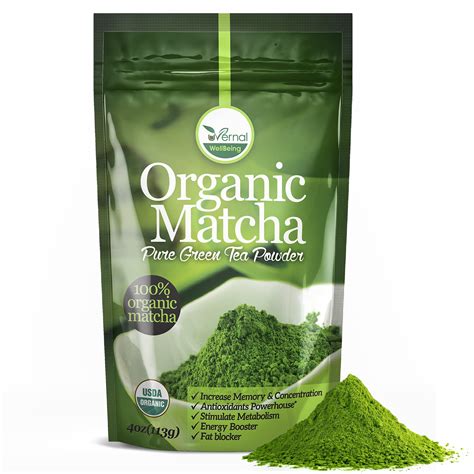 Organic Matcha Green Tea Powder 100 Pure Matcha No Sugar Added