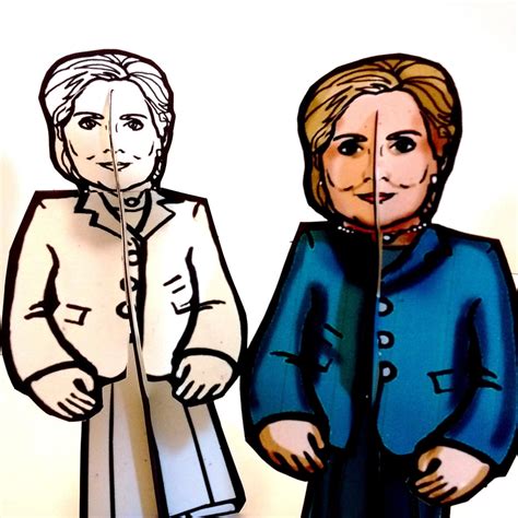 Hillary Clinton For President Paper Doll Set Printable Etsy