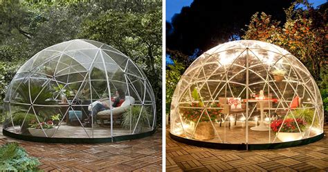 When it comes to dining, most of us operate under the assumption that outdoor. Amazon Is Selling A Transparent Igloo That You Can Build ...