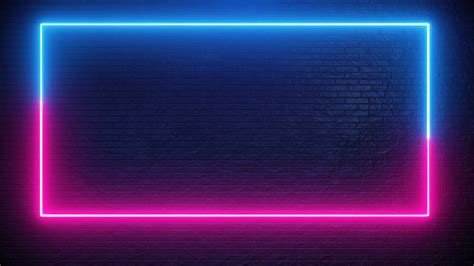 Neon Frame Loop Animation Beautiful Stock Motion Graphics Sbv