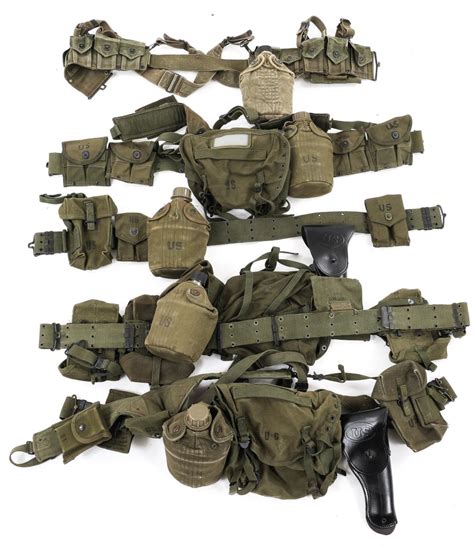 Sold Price Vietnam War Us Army Combat Field Gear Set Lot Of 5 March