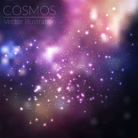Space Vector Background With Stars Universe Illustration Colored