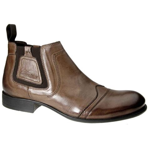 Fashionable plaid stretch panels underline the authentic style as well as the outsole with fashionable crepe framework. Camel Active Jonesy Brown Leather Mens Chelsea Boots - Men ...