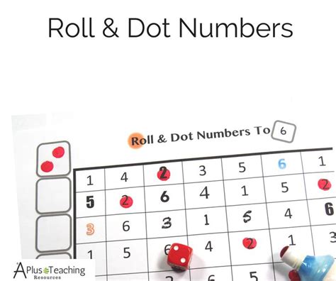 The Roll And Dot Numbers Game Is Being Played