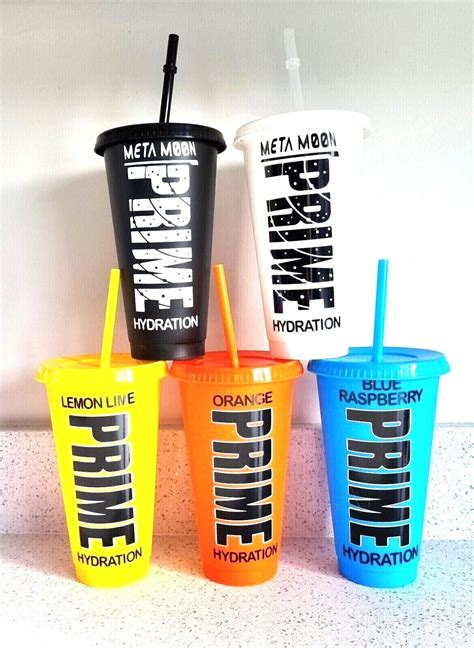 Prime Hydration Personalised Large Cold Cups With Optional Keyring All