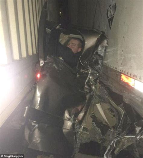 man who survived being crushed between two big rigs on oregon s i 84 daily mail online