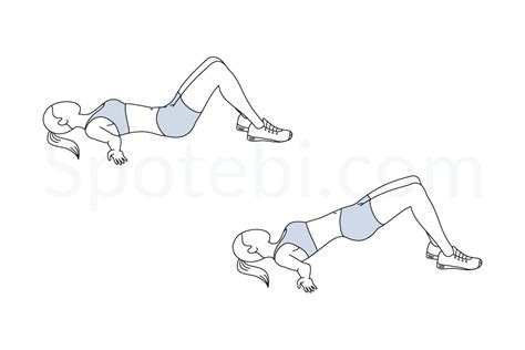 Glute Bridge Illustrated Exercise Guide