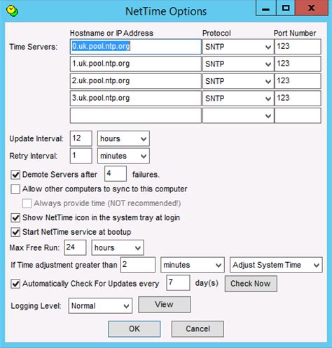 How To Set Ntp Server Ip Address In Windows