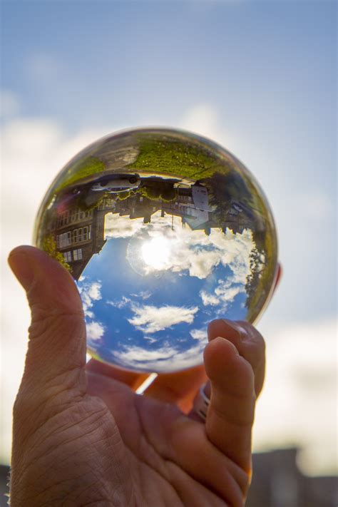 Crystal Ball And Blue Sky Free Stock Photo Public Domain Pictures
