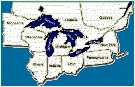 1 Map Of The Great Lakes Region Of The Us And Canada Download