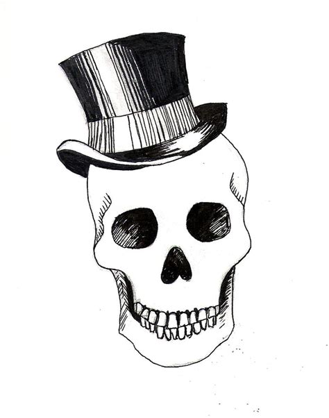 Skull Top Hat By Rachhhh566 On Deviantart