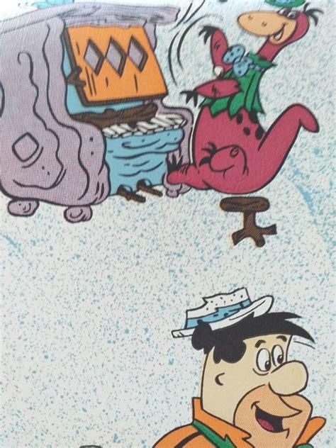 Flinestones Wallpaper Hanna Barbera Fantastic Vintage Etsy