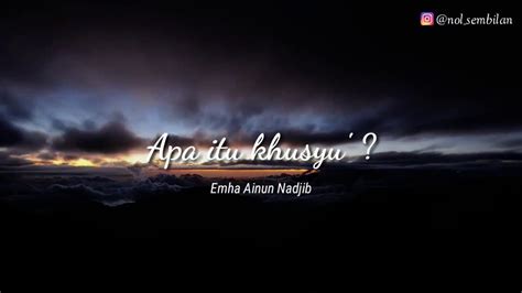 Cak Nun Quotes - Apa itu Khusyu' ? - YouTube