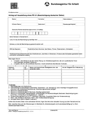 Pd U2 Formular Download - Fill Online, Printable, Fillable, Blank