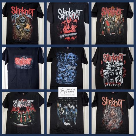 Slipknot Band Shirts Assorted Designs S M L Shopee Philippines