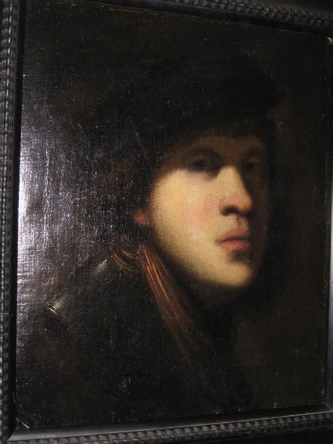 Rembrandt Painting Of His Self Portrait Rembrandt Self Portrait
