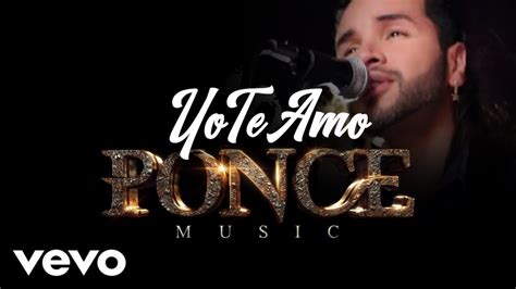 Yo Te Amo VÍdeo Musical Youtube