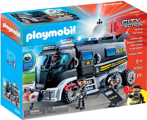 Playmobil 9360 City Action Swat Truck With Lights And Sound