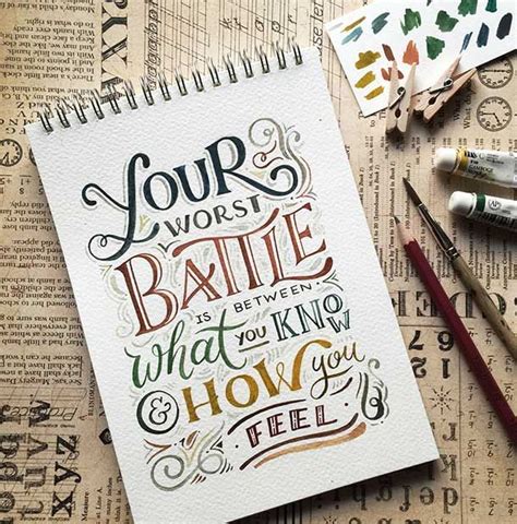 35 Beautiful Inspiring Ink And Watercolor Hand Lettering Projects By