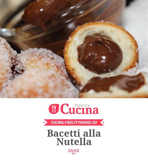 Bacetti Alla Nutella Ricetta Ricette Cibo Di Carnevale Ricette Di