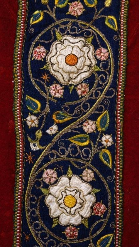 Medieval Embroidery Broderi Inspirasjon Broderi Ideer Broderingsmønstre