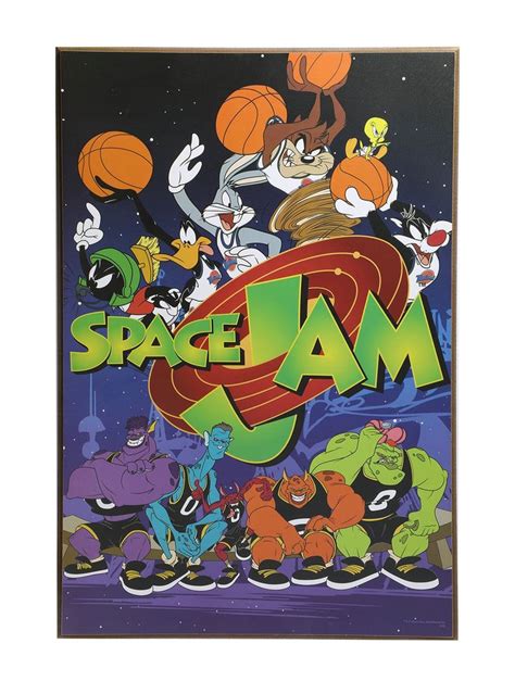 Space jam 2 release date: Space Jam Characters Wood Wall Art in 2020 | Space jam ...