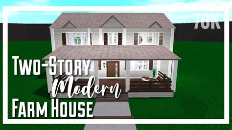 Two Story Modern Farm Housebloxburg Youtube