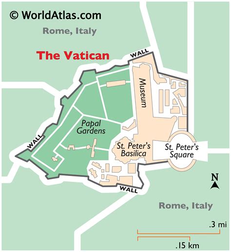 Europe Countries Map Vatican City