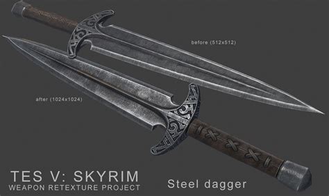 Steel Dagger Retexture At Skyrim Nexus Mods And Community