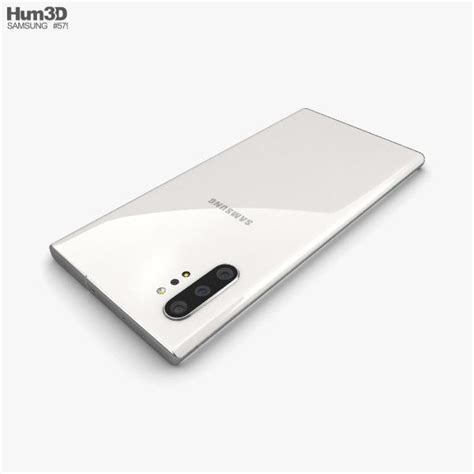 Samsung Galaxy Note 10 Plus Aura White 3d Model Cgtrader
