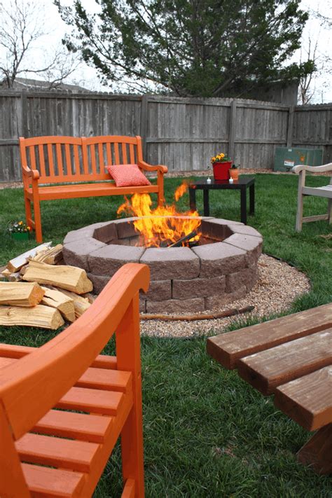 Fire Pit Ideas For The Backyard On A Budget Small Square Rocks
