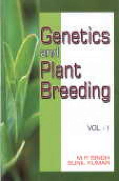 Genetics And Plant Breeding 2 Volume Set Nhbs Academic