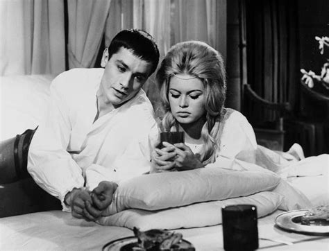 Alain Delon And Brigitte Bardot On The Set Of Amours Célèbres 1961 Brigitte Bardot Alain