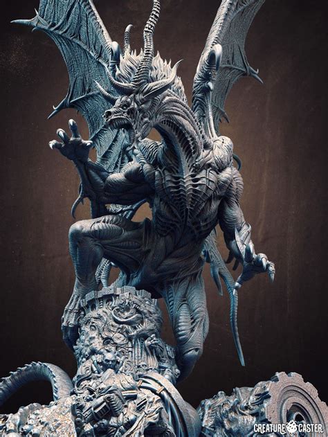 Necromancer Dragon Creature Caster By Miguel Hernandez In 2021