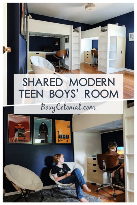 A Shared Modern Teen Boys Room