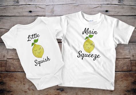 Sibling shirts, Sibling shirts set, lemon shirts, sibling outfits, matching kids outfits ...