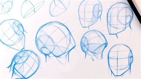 How To Draw Basic Head Structure Traditional Media 2 Youtube