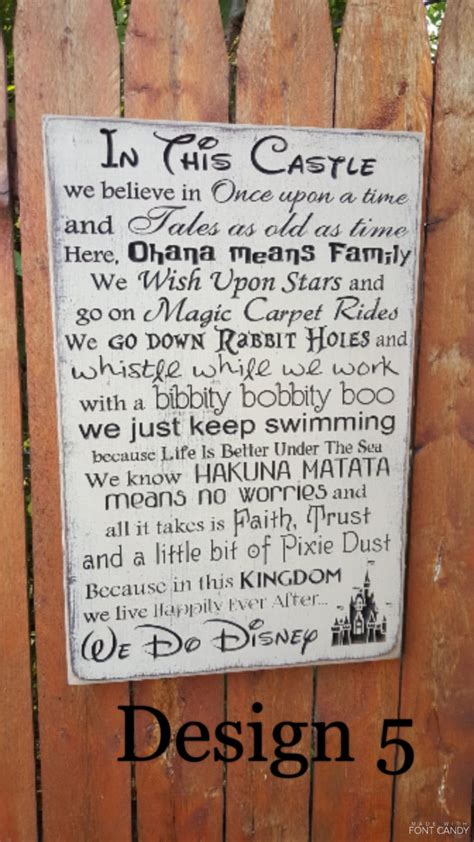 Custom Carved Wooden Sign We Do Disney In This Castle In This
