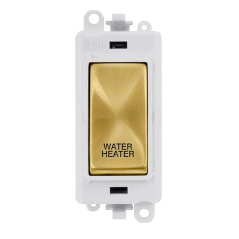 Click Gridpro Satin Brass 20ax Double Pole Water Heater Switch Module