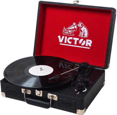 Victor Metro 3 Speed Portable Suitcase Turntable Record