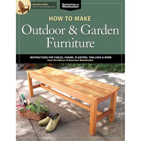 How To Make Outdoor And Garden Furniture Book Rockler Woodworking