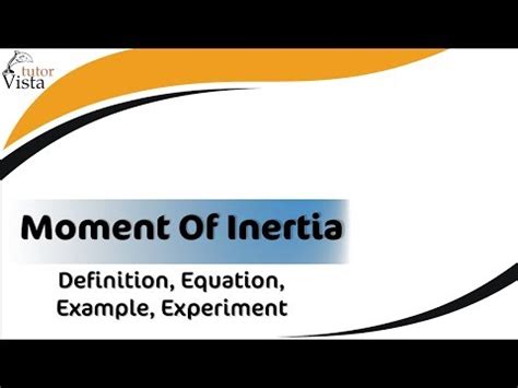The second moment of area i is needed for calculating bending stress. Moment Of Inertia - YouTube